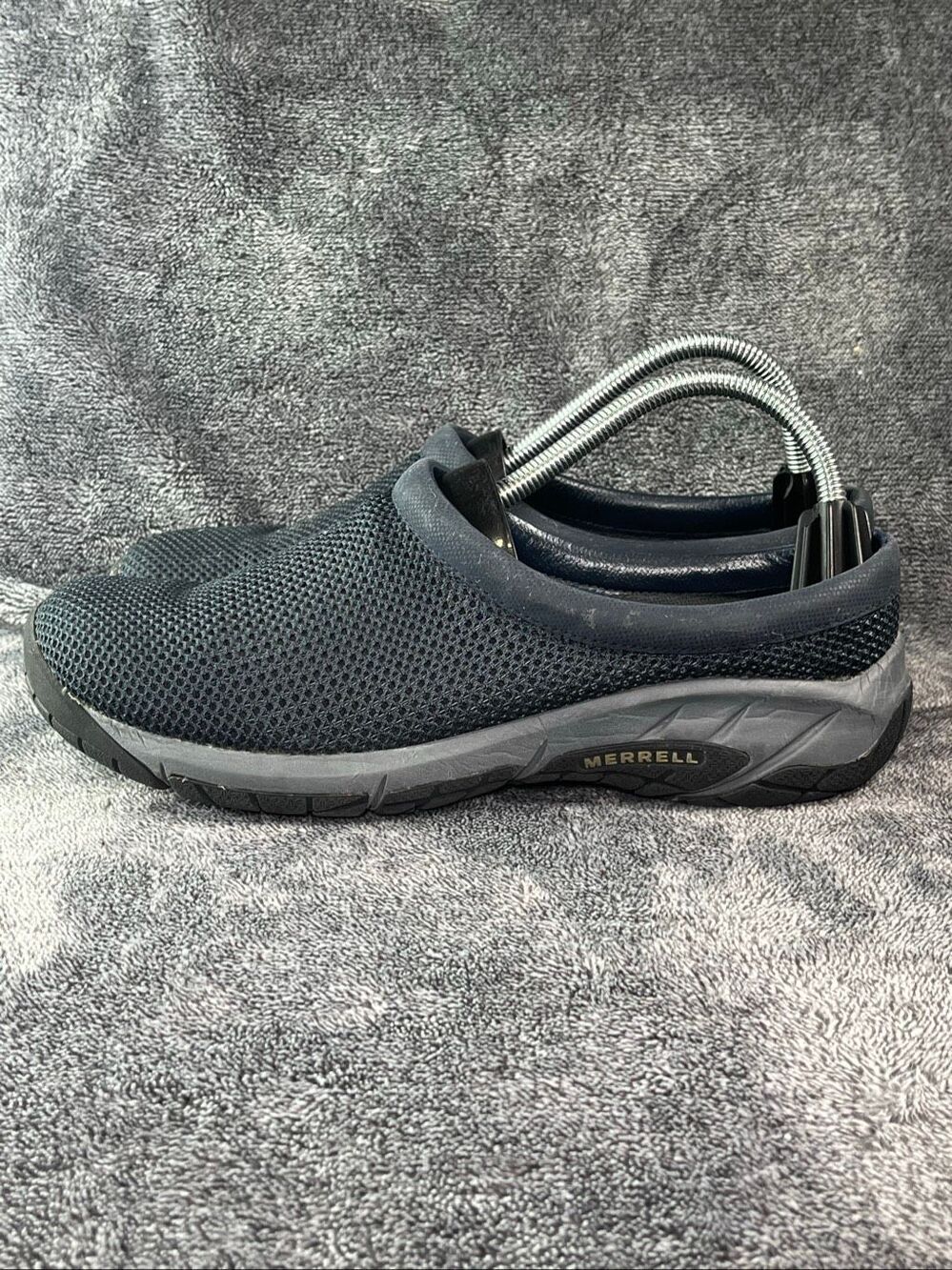 Merrell Encore Breeze Navy Blue Mesh Slip On Walking Clogs Women’s Size 10